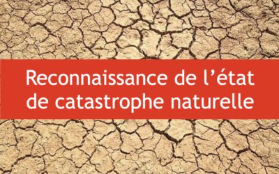Reconnaissance Catastrophe Naturelle pour mouvements de terrain liés à la sécheresse et réhydratation des sols du 01/04/20 au 30/09/20