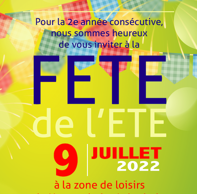 Fête de l’été le samedi 9 juillet 2022